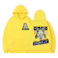 Autumn and Winter Cat Eating Noodle Anime Hoodie