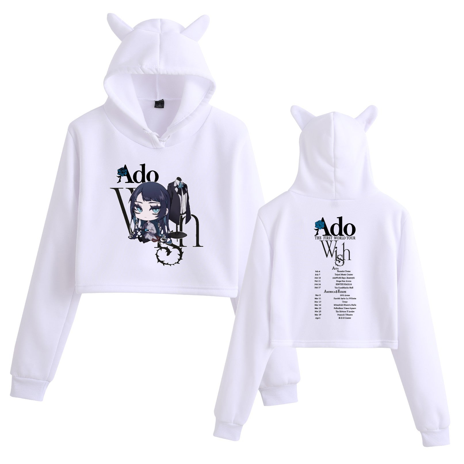 Ado Wish Tour T-shirt Japan Singer Print T-shirt