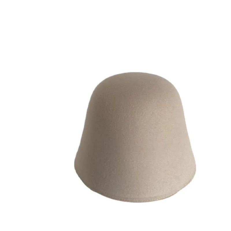 Japan Woolen Felt Fisherman Hat Female Simple Retro Dome Bucket Hat Ins Warm British Bucket Hats Basin Hat Bob Hat Gorros