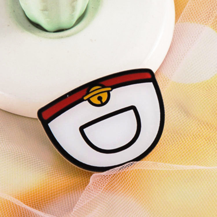 Japanese Cartoon Acrylic Brooch Cute Robot Cat Anime Badge Custom Children's Bag Pendant Accessories Patch