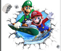 Mario cartoon stickers PVC self-adhesive anime game wall stickers Children's room stickers Kindergarten posters
