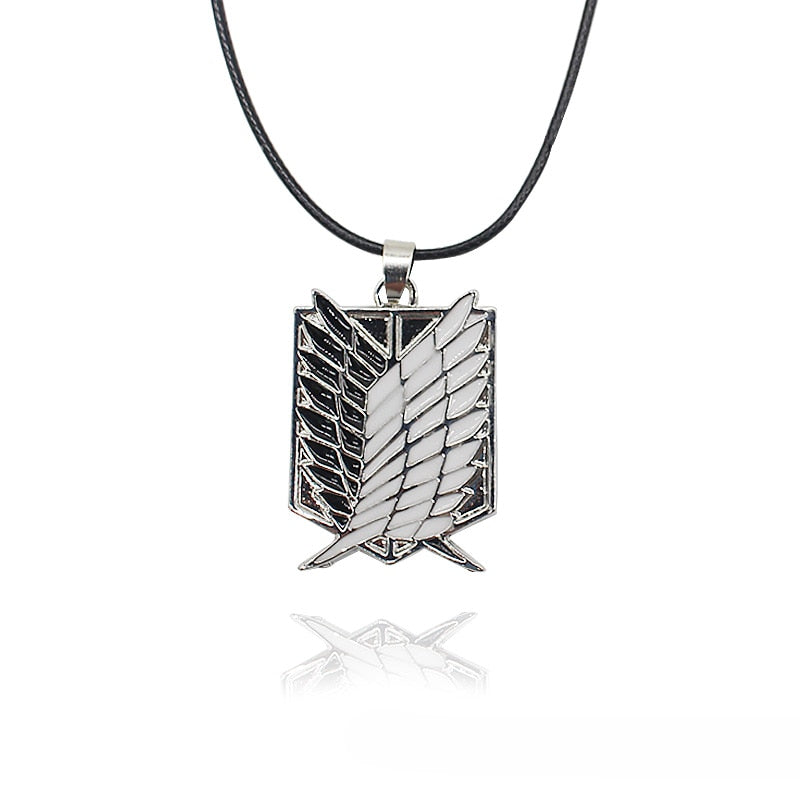 Hot Anime Shingeki No Kyojin Necklace Attack On Titan Necklace Wings of Liberty Pendants Necklaces Cosplay Jewelry Collares