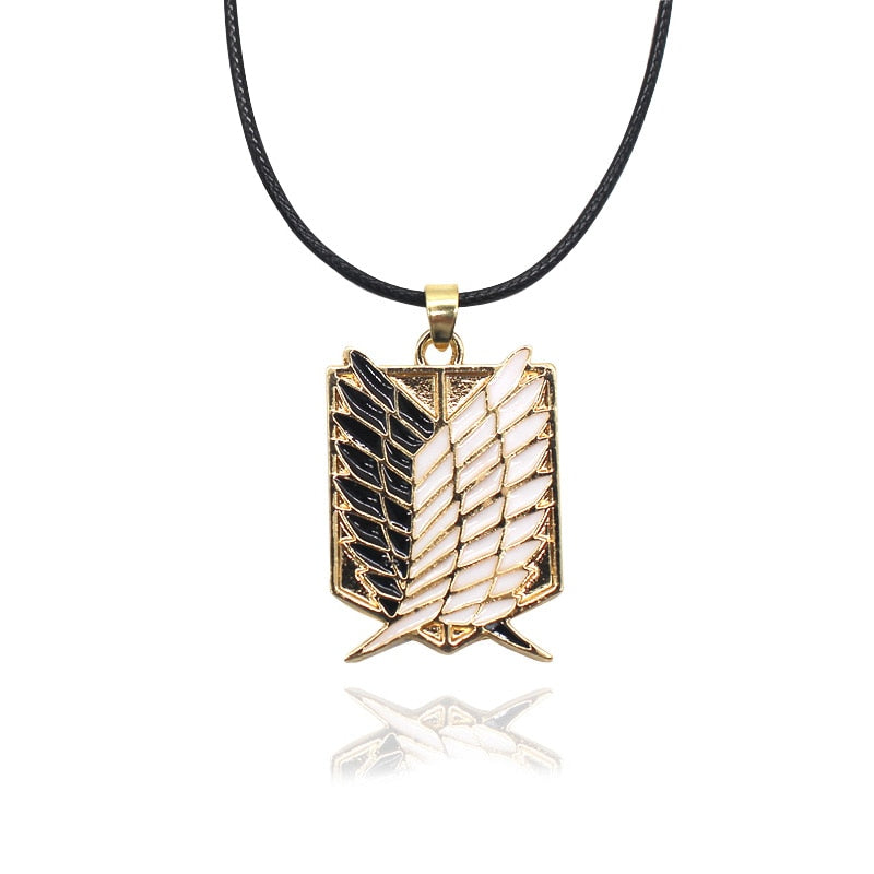 Hot Anime Shingeki No Kyojin Necklace Attack On Titan Necklace Wings of Liberty Pendants Necklaces Cosplay Jewelry Collares