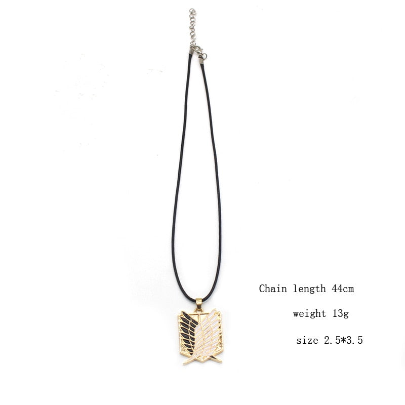 Hot Anime Shingeki No Kyojin Necklace Attack On Titan Necklace Wings of Liberty Pendants Necklaces Cosplay Jewelry Collares