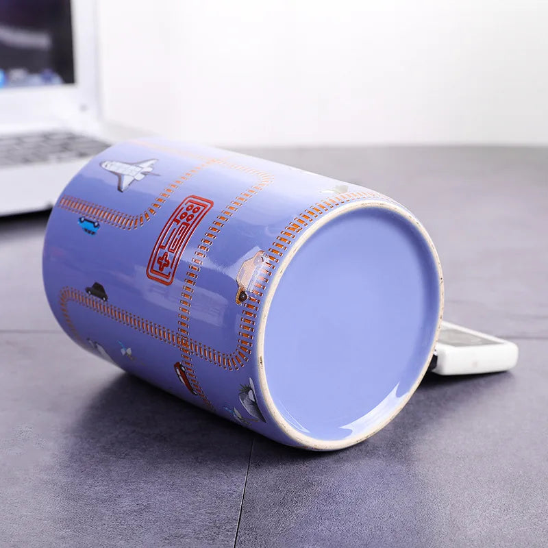 Blue Cup Game Handle